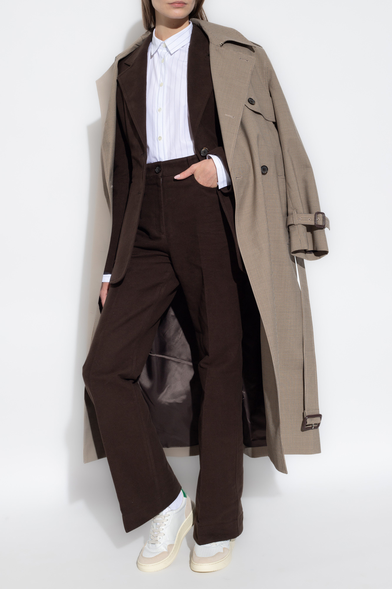 Brown Cotton trousers TOTEME - SchaferandweinerShops Tonga